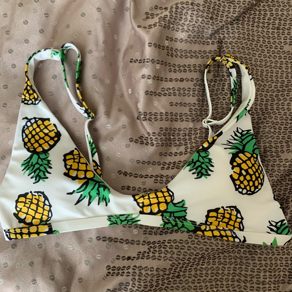 Zaful Pineapple Bikini Top